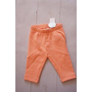 Baby Gap Unisex Orange Cozy Lined Pants – 0-3M NWT